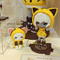 abiru(Yellow cat ver) is sold out !<br/>yellow ruru is only 1 left<br/>TTF2017<br/>B11 'Hideaut'<br/>.<br/>.<br/>.<br/>#abiru #arttoy #toy #figure #ari #character #art #resintoy #kawaii #handmade #cute #cat #hidea