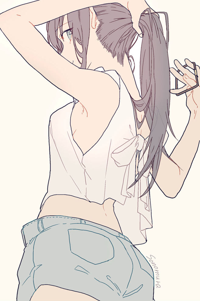 侧面春光乍泄可爱的侧乳特辑 : 女孩子身.