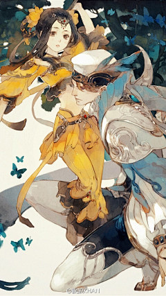 花采采采集到有人背景图