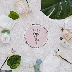 源文件-洗浴用品包装贴图样机PSD素材