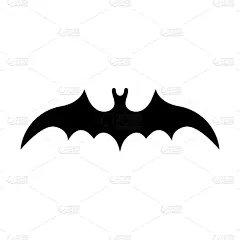 白色,分离着色,黑色,蝙蝠,十月,怪异,野生动物,模板,剪影