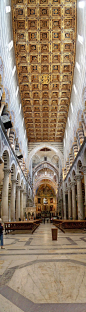 意大利托斯卡纳省比萨的一个大教堂Interior of the Duomo di Pisa(by Lofty)