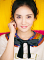 8月12日，#杨幂# 身穿Gucci T恤和半裙录制《明日之子》，又美又萌，美颜暴击！ ​​​​