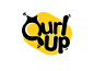Qurlup q yellow amazing freelancer simple minimal clean bed cat logo pet