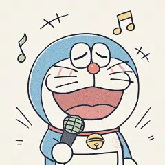 哆啦A梦绘画  题材来源于微博博主一只奶糖鼠