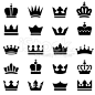 Crown Icons royalty-free stock vector art