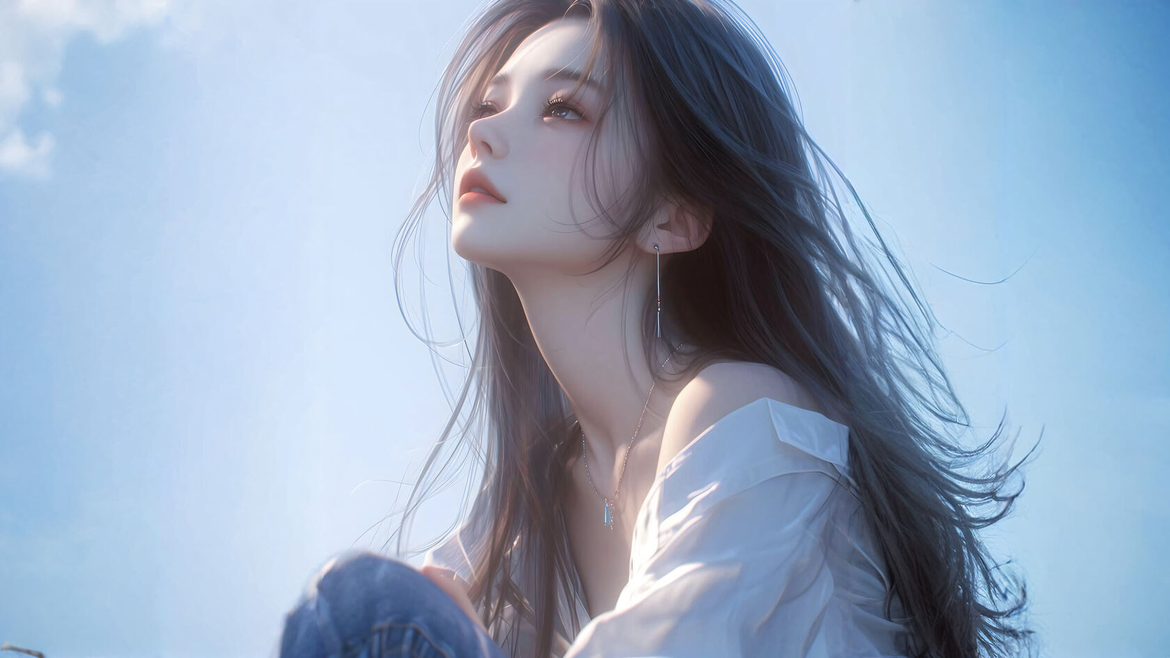 李知恩居家写真玻璃杯美女壁纸_美女壁纸桌面免费