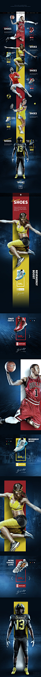 adidas球鞋网页设计