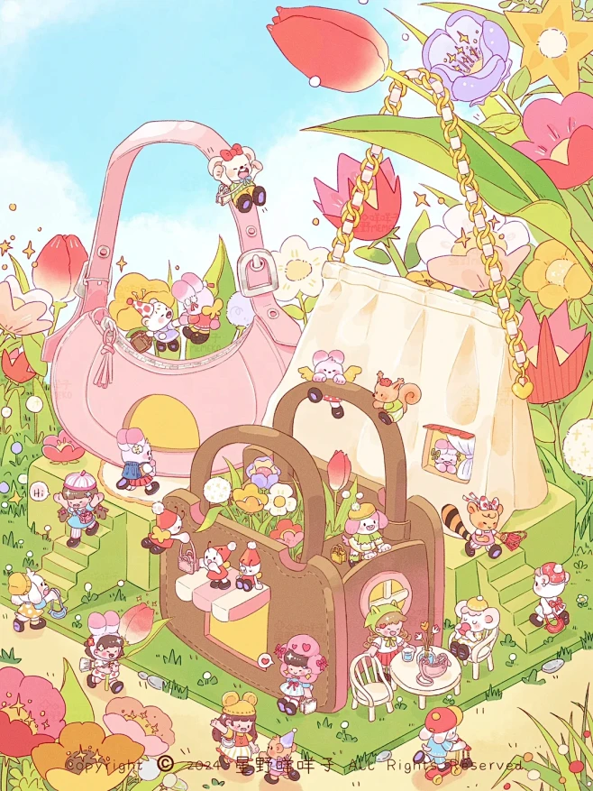 集合啦(●°u°●)！！迷你居民！原创插...