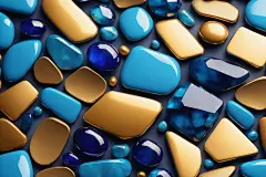 蓝色小石子石头宝石背景图图片