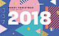 2018新年矢量素材Happy New Year :  