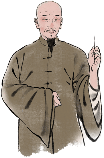 中医主题水墨风人物-叶天士