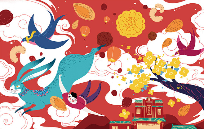 稻香村2019年中秋月饼包装设计（西南地...