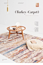 geliwood土耳其进口高档彩色美式复古地毯客厅红色轻奢风床头地毯-tmall.com天猫