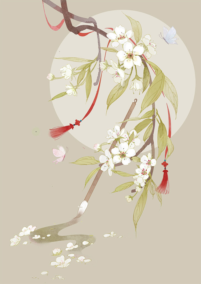 #古风背景##古风底图##插画##封面#...