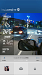 Insta天气预报应用程序手机界面设计，来源自黄蜂网http://woofeng.cn/mobile