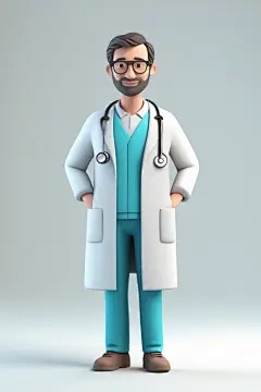 白衣天使医疗医生人物模型