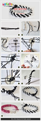 bead jewelry ideas - make bracelets with 8 strand braid@北坤人素材