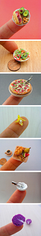 #花瓣爱创意#Incredible Miniature Food Sculptures难以置信的小型雕塑
