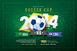Soccer Cup 2014 Flyer Template V02 on Behance
