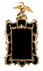 A George II Giltwood Mirror Height 69 1/2 x width 41 inches.: 