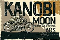 Moonkanobi Retro Font复古杂志海报徽标设计无衬线英文字体安装包 – 图渲拉-高品质设计素材分享平台