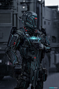 Futuristic Soldier, Stefan Celic : Futuristic Soldier by Stefan Celic on ArtStation.