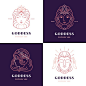 女神女人logo标志矢量图素材