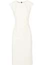 Narciso Rodriguez - 弹力绉纱连衣裙 : 白色弹力绉纱
 背面配有全开式双向拉链
 91% 粘胶纤维，9% 弹性纤维；内衬材质：93% 真丝，7% 弹性纤维
 干洗
 产地：意大利
 