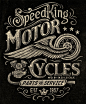 Motorcycle inspired vintage graphics by Michael Hinkle: 