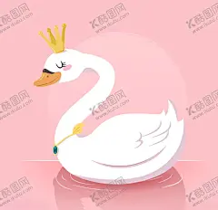 天鹅 【酷图网】天鹅,卡通天鹅,唯美天鹅,AI设计素材,AI矢量图