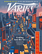 Variety cover, Hollywood vs Broadway, Emiliano Ponzi illustration