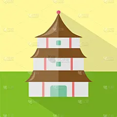非凡的,宝塔,图标集,国际著名景点,公寓,传统,传统节日,自然美,设计