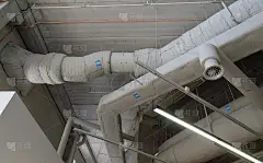 建筑内部工业用钢通风管道。