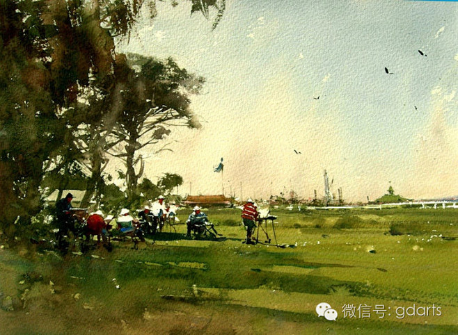 澳大利亚茨比科维奇·约瑟夫水彩画欣赏 -...