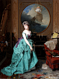 Women in the art of oil painting ​​​​