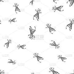 乱画,儿童,时尚,四方连续纹样,可爱的,家庭,多样,父母,母亲,狗