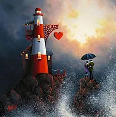 【英国画家David Renshaw浪漫丙烯画作品】
