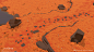 Mirador - WindBlownSteppes | Level Art , Marc-Antoine Joly : Here is my Level Art work from the WindBlownSteppes levels in Mirador.  WindBlownSteppes are levels were the player can explore and fight Sentinels through a colorful, dense steppes, inspired fr
