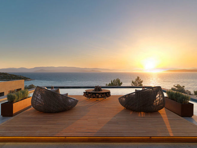 博德鲁姆的文华东方度假酒店俯瞰爱琴海