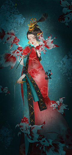 中国风复古国潮艺术画系