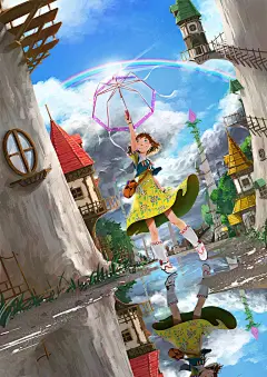 拿着伞也很开心♪让人爱上雨天的插画特辑 : 下雨天多了，阴沉沉的云层厚度令人心情郁闷……。很多人都因此而讨厌下雨吧。但是雨过天晴时出现在天空中的彩虹、穿着雨靴踩水洼玩，这些都是雨季独有的美妙风景呢。这样一想，是不是觉得雨天也变得有趣了呢？而且，雨天或许还能有机会和自己喜欢的人同撑一把伞，平时觉得拿着很麻烦的伞，可能会变成你的幸运物噢。今天就为大家送上让人爱上下雨天的插画作品特辑。快来看看吧。