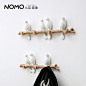 北欧国度 塞纳特小鸟系列-挂钩 创意墙上装饰挂衣钩 钥匙架壁挂-淘宝网