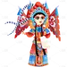 手绘-京剧人物元素常规贴纸
