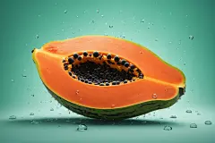 有机养颜木瓜高清图片