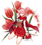 #オリジナル Red Tulip - 花ヶ田 / hanagata的插画