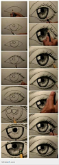 I've tried this and its so easy and it actually does look real. Now I can draw it without even looking ♡: 