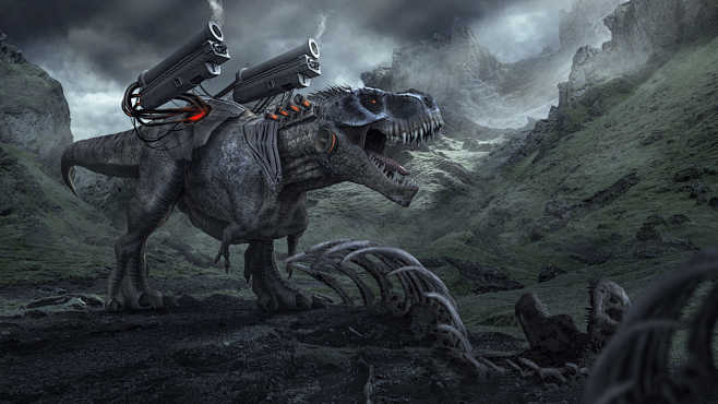 Mecha T rex by Mario...