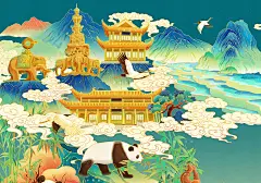 【印象成都】蜀味腊味年货包装插画-UI中国用户体验设计平台