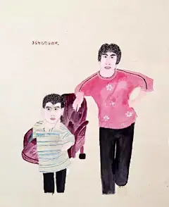 老太因画谁不像谁走红 爱画画奶奶们画风超乎想象